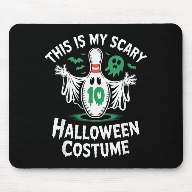 Mousepad Equipe da Liga de Boliche de Fantasmas Engraçados  (Frente)