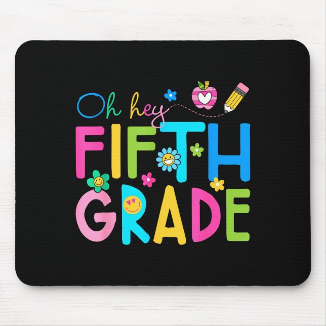 Mousepad Equipe da quinta série de volta à escola professor (Frente)