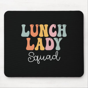 Mousepad Equipe da Senhora do Almoço Retro Groovy Vintage P