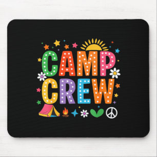 Mousepad Equipe de acampamento férias em família viagem esc