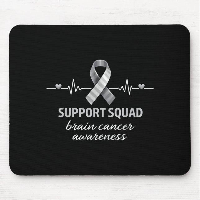 Mousepad Equipe de apoio à conscientização sobre o câncer c (Frente)