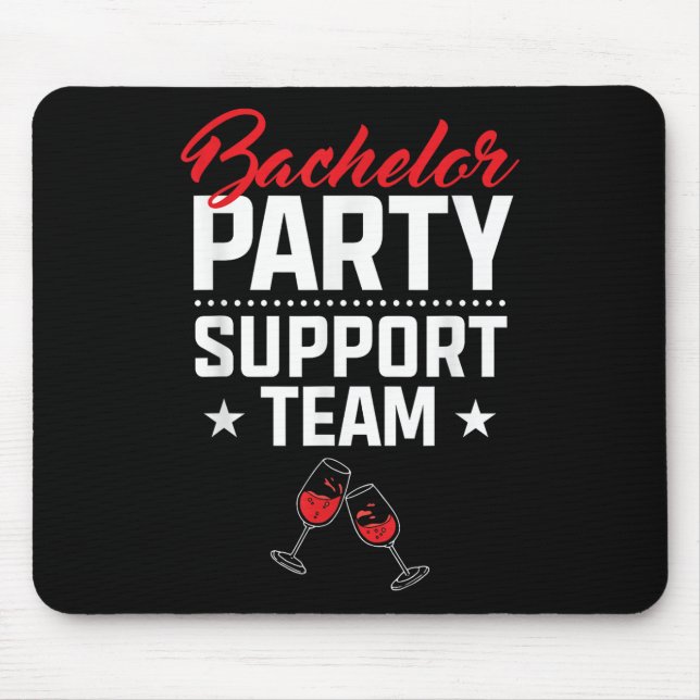 Mousepad Equipe de Apoio à Festa de Despedida de Solteiro N (Frente)