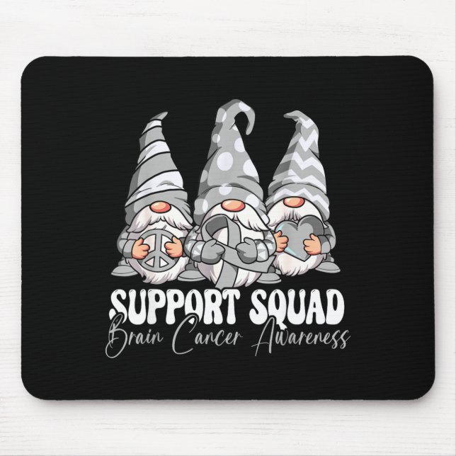 Mousepad Equipe de Apoio Conscientização do Câncer Cerebral (Frente)