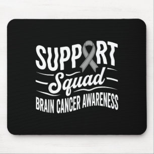 Mousepad Equipe de apoio conscientização tumor cerebral cân