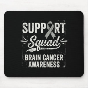 Mousepad Equipe de apoio conscientização tumor cerebral cân