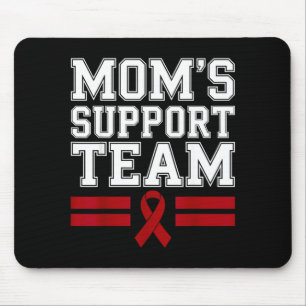Mousepad equipe de apoio da mamãe família câncer mieloma mú