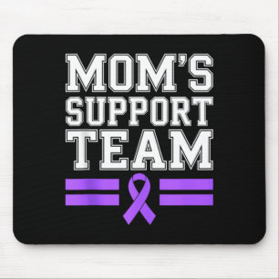 Mousepad Equipe de apoio da mamãe família lupus conscientiz