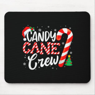 Mousepad Equipe de Bastão de Doces Piadas Pijamas de Natal