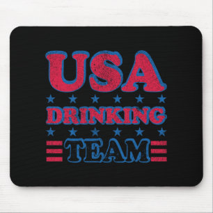 Mousepad Equipe De Bebendos Dos Eua No Dia Da Independência