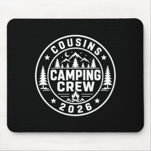 Mousepad Equipe de camping de primos verão 2026 homens mulh