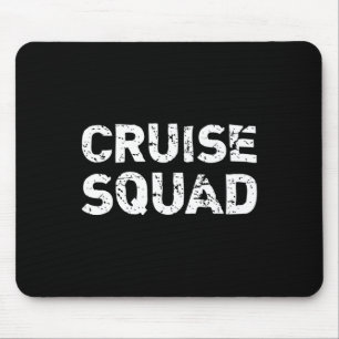 Mousepad Equipe de Cruzeiro Viagem de Férias Engraçada Famí