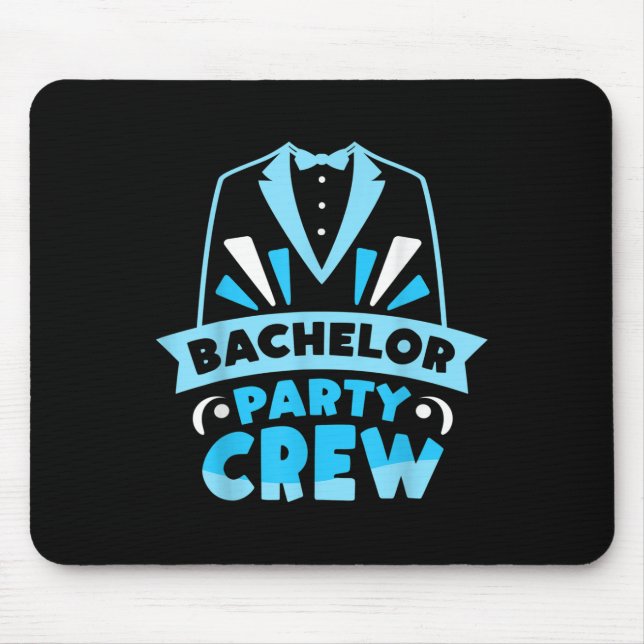 Mousepad Equipe de despedida de solteiro do noivo da noiva  (Frente)