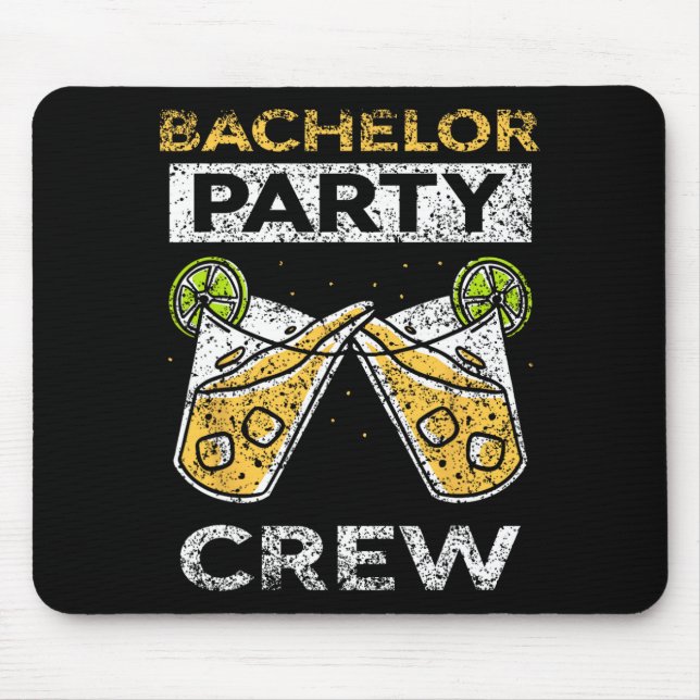 Mousepad Equipe de despedida de solteiro noiva noivo  (Frente)