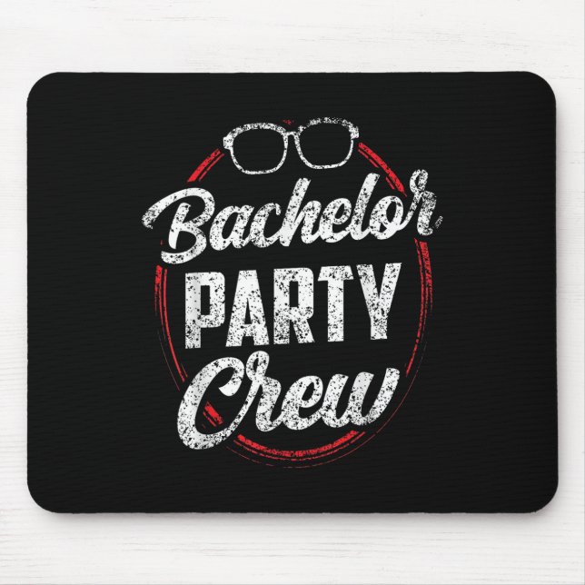 Mousepad Equipe de Despedida de Solteiro Noiva Noivo _3  (Frente)