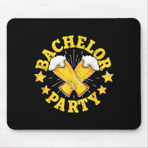 Mousepad Equipe de Despedida de Solteiro Noivo Casamento No