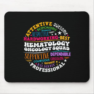 Mousepad Equipe de Enfermeira de Oncologia Hematologia Pedi