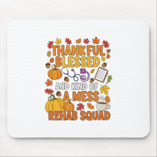 Mousepad Equipe de Enfermeira de Reabilitação de Outono Dia