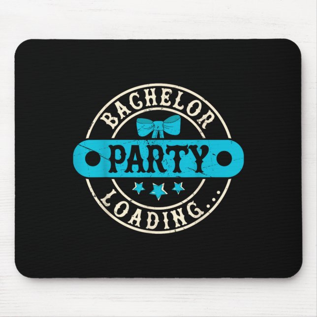 Mousepad Equipe de Festa de Despedida de Solteiro Noivo Cas (Frente)