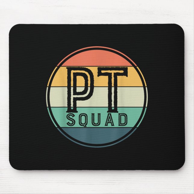 Mousepad Equipe de Fisioterapia Retro Pt  (Frente)