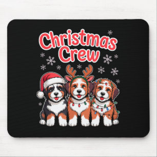 Mousepad Equipe de Natal Cachorro Xmas Cachorro Engraçado N