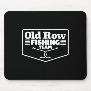 Mousepad Equipe de pesca da fila antiga engraçado para home