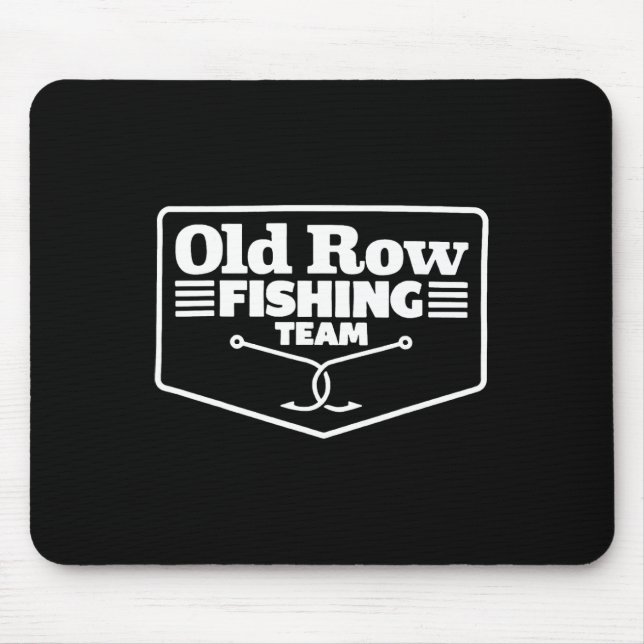 Mousepad Equipe de pesca da fila antiga engraçado para home (Frente)