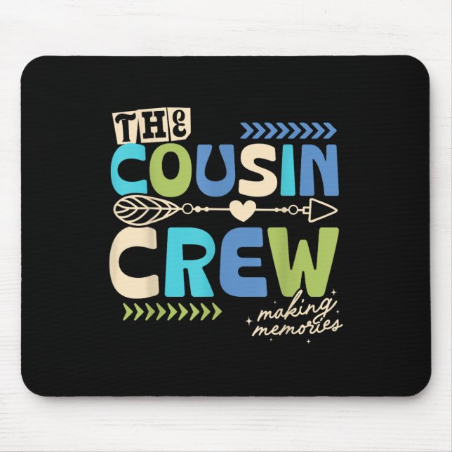 Mousepad Equipe de Primos 2025 Criando Memórias Férias em F (Frente)