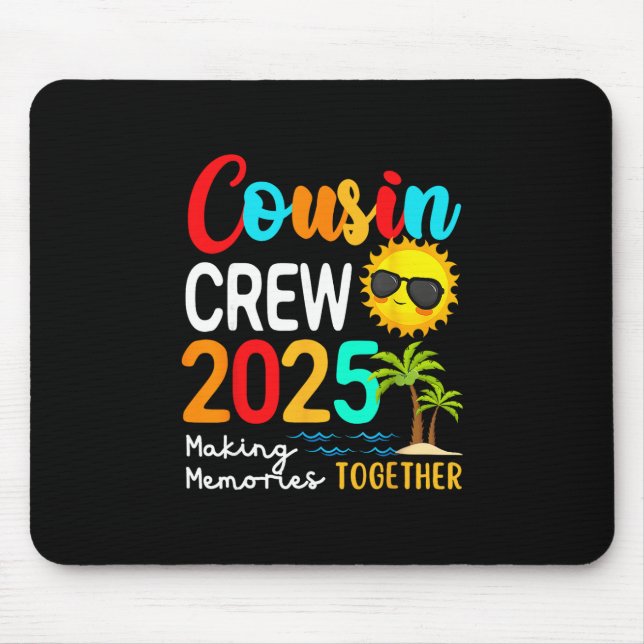 Mousepad Equipe de Primos 2025 Férias de Verão Praia Combin (Frente)