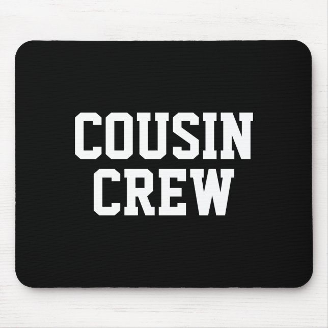 Mousepad Equipe de Primos Combinando Família Bebê  (Frente)