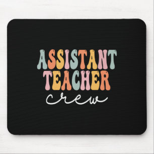 Mousepad Equipe de Professor Instantâneo Retro Groovy Prime