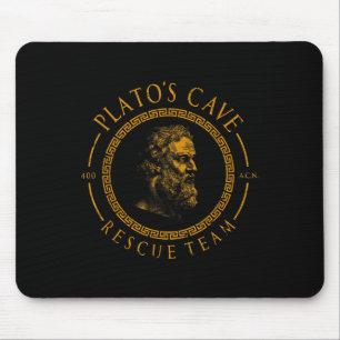 Mousepad Equipe de resgate da caverna Platos Filosofia Greg