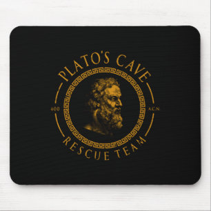 Mousepad Equipe de resgate da caverna Platos Filosofia Greg
