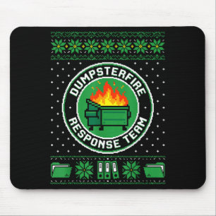 Mousepad Equipe de Resposta ao Incêndio no Lixo Humorístico