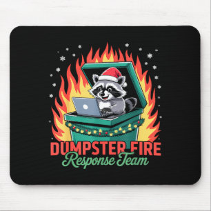 Mousepad Equipe de Resposta ao Incêndio no Lixo Raccoon
