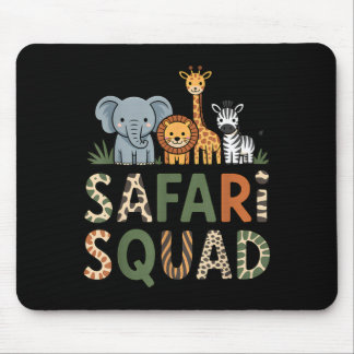 Mousepad Equipe de Safari Animais da Selva Amigos de Zoológ