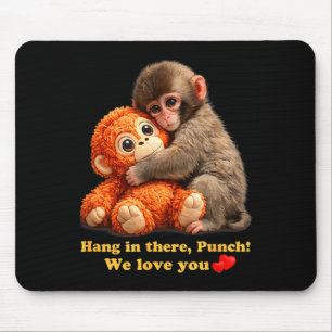 Mousepad Equipe de soco de macaco bebê soca 
