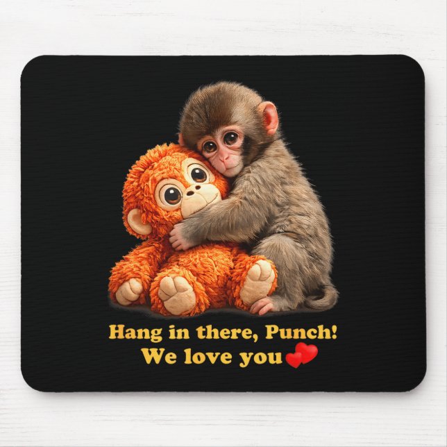 Mousepad Equipe de soco de macaco bebê soca  (Frente)