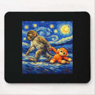 Mousepad Equipe de soco de macaco soca macaco bebê