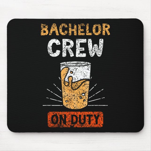 Mousepad Equipe de Solteiro de Serviço Festa de Noiva Time  (Frente)