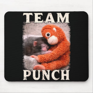 Mousepad Equipe de tendência de meme de soco de macaco bebê