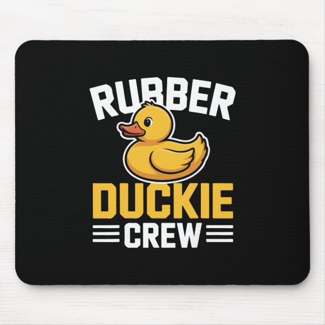 Mousepad Equipe do Patinho de Borracha Pato Engraçado Anima (Frente)