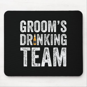 Mousepad Equipe engraçada do noivo para beber padrinhos des