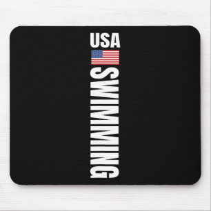 Mousepad Equipe Esportiva de Natação Bandeira Americana Nat