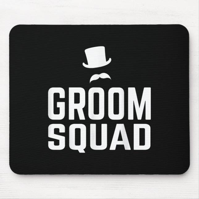 Mousepad Equipe Esquadrão do Noivo Presente de Despedida de (Frente)