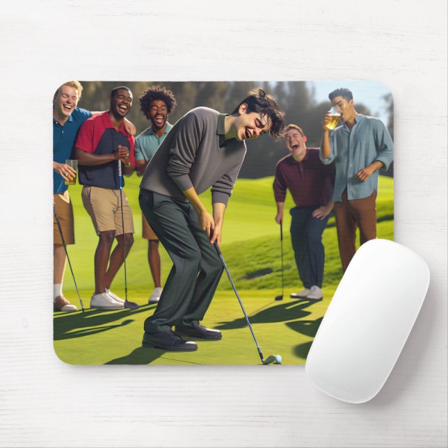 Mousepad Equipe Feliz de Golfe (Com mouse)