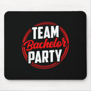 Mousepad Equipe Festa de Despedida de Solteiro Noiva Noivo 