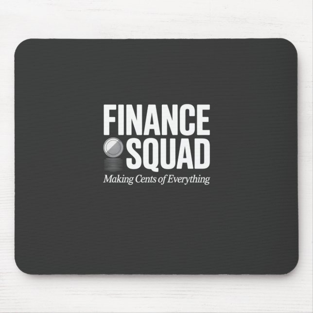 Mousepad Equipe Financeira Humor Divertido do Escritório Ti (Frente)