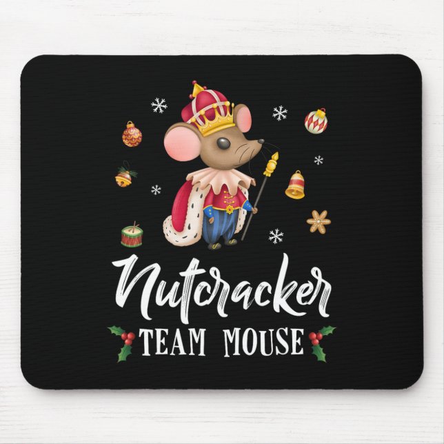 Mousepad Equipe Mouse Nutcracker Dança de Natal Divertido S (Frente)