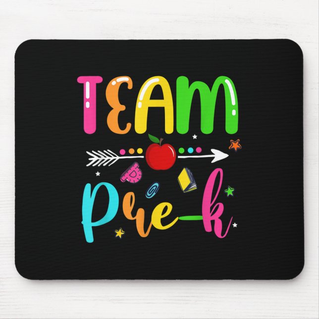 Mousepad Equipe Pré-k Estudante de Professores do Pré-Jardi (Frente)