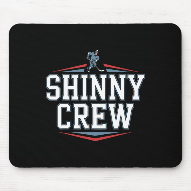 Mousepad Equipe Shinny joga hóquei no lago (Frente)
